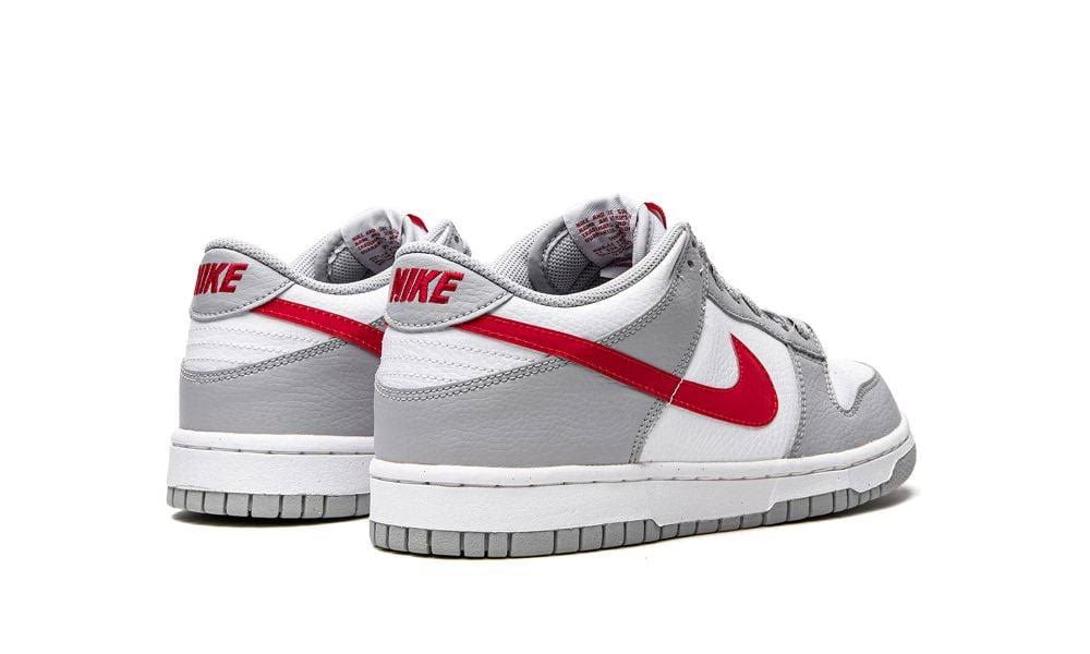 NIKE DUNK LOW WHITE WOLF GREY UNIVERSITY RED (GS)