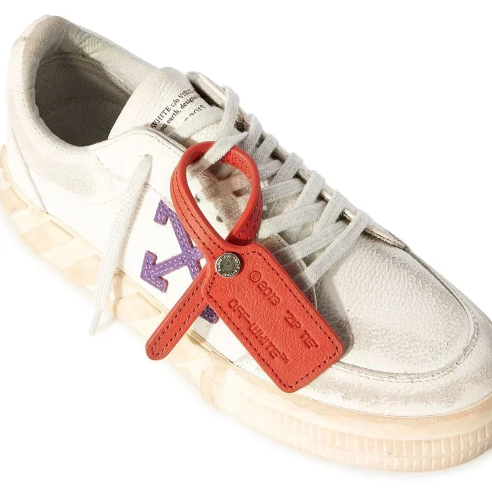 Womens Off-White Distressed Vulcanised Trainers