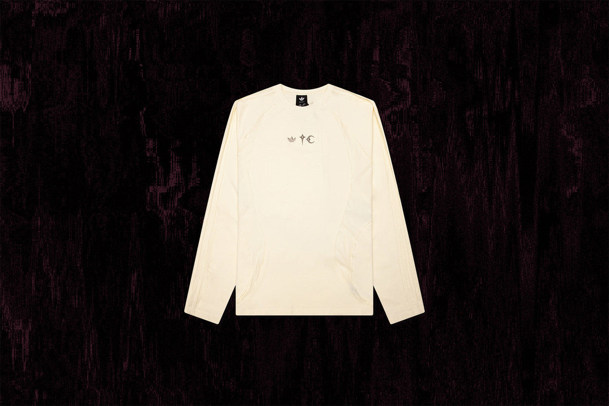 adidas Originals x Thug Club L/S T-Shirt - Cream White