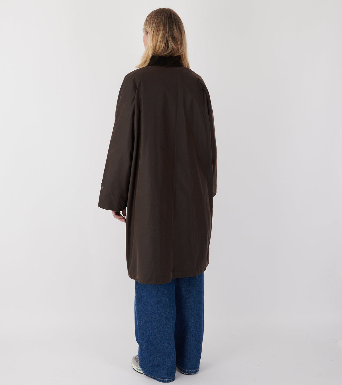 Oilskin Long Coat Brown