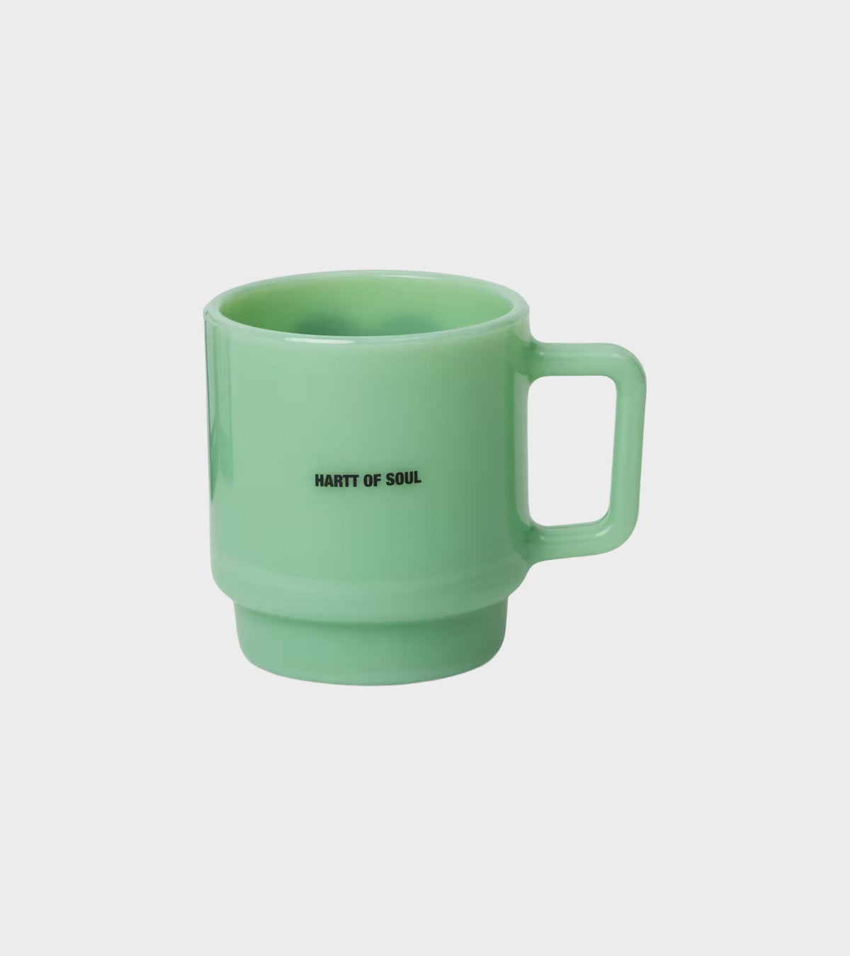 Heart Glass Mug Jade