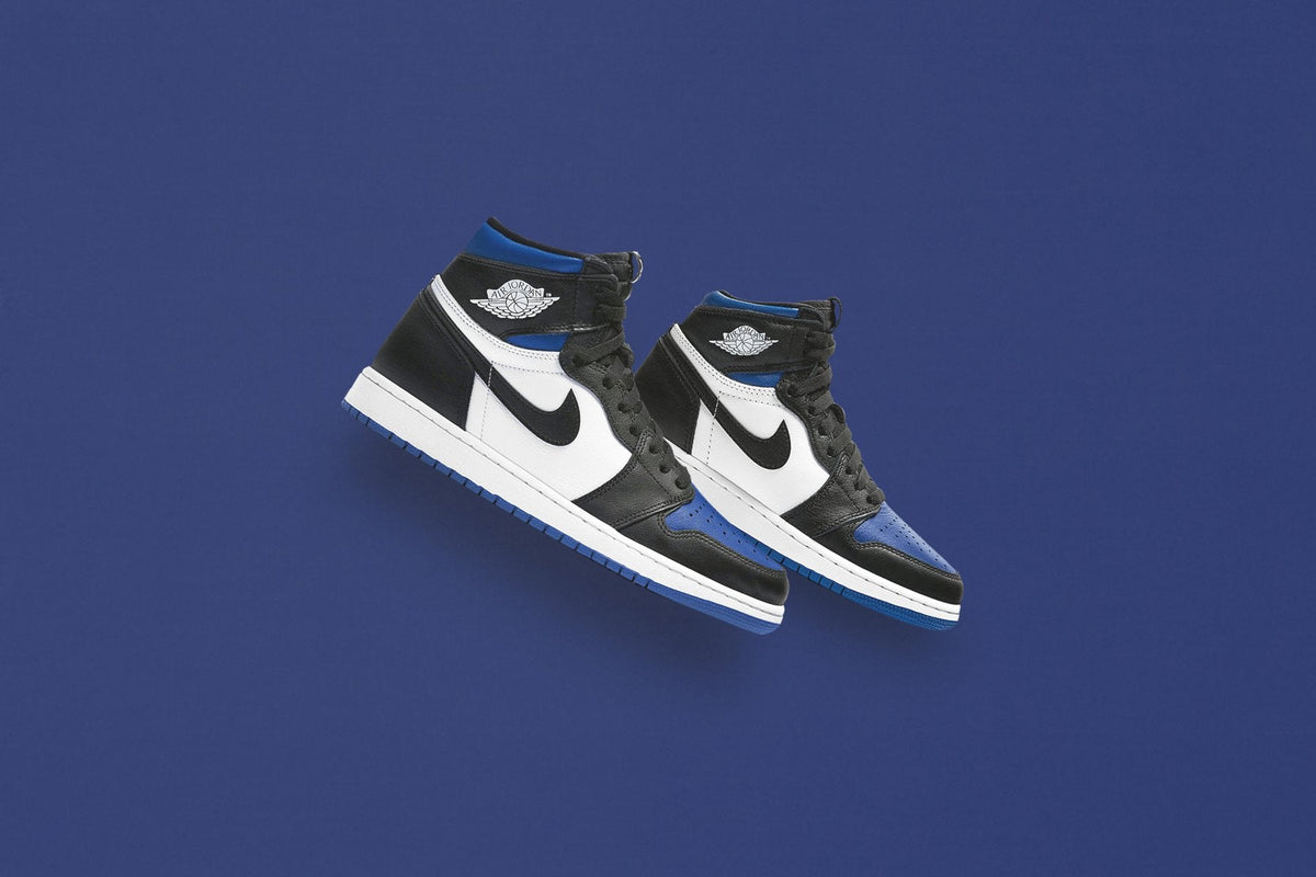 Air Jordan 1 Retro High OG "Royal Toe" - Black/White/Game Royal