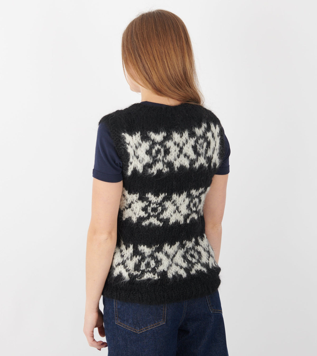 Inka Vest Black/Off-white