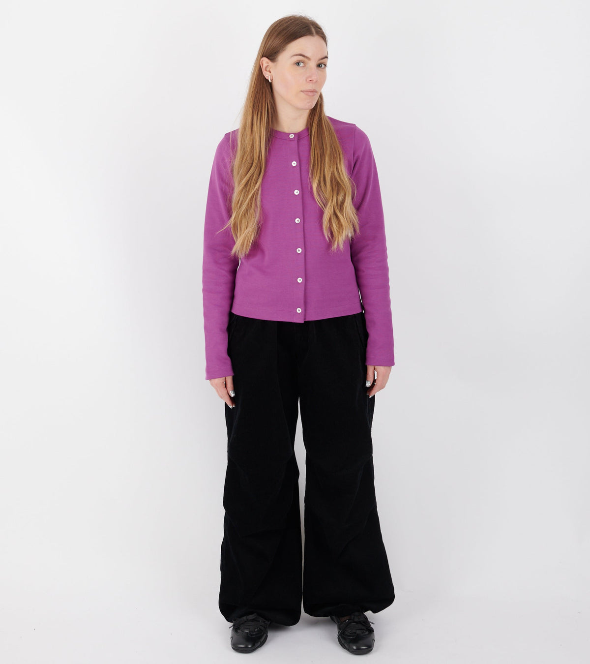 Poppy Cardigan Grape