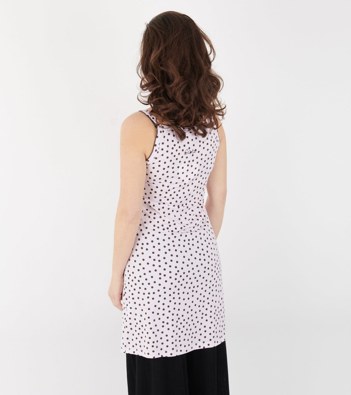 Slip Dress Pink Dots