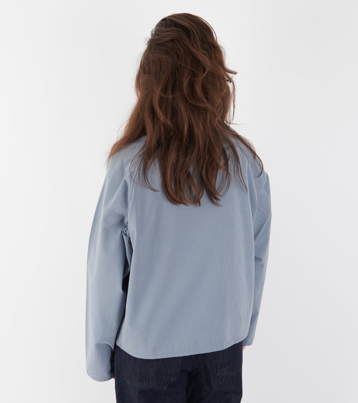 Spey Oversized Casual Jacket Washed Blue