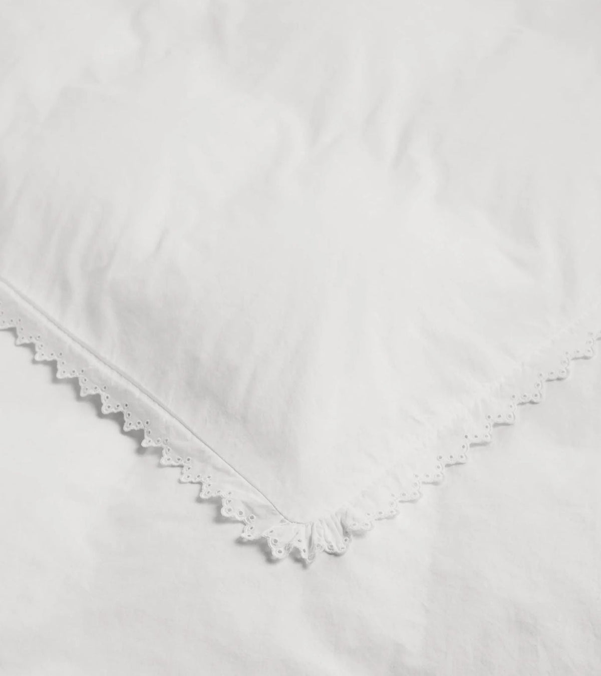 Anaïs Broderie Anglaise Percale Duvet 140x200 Broken White