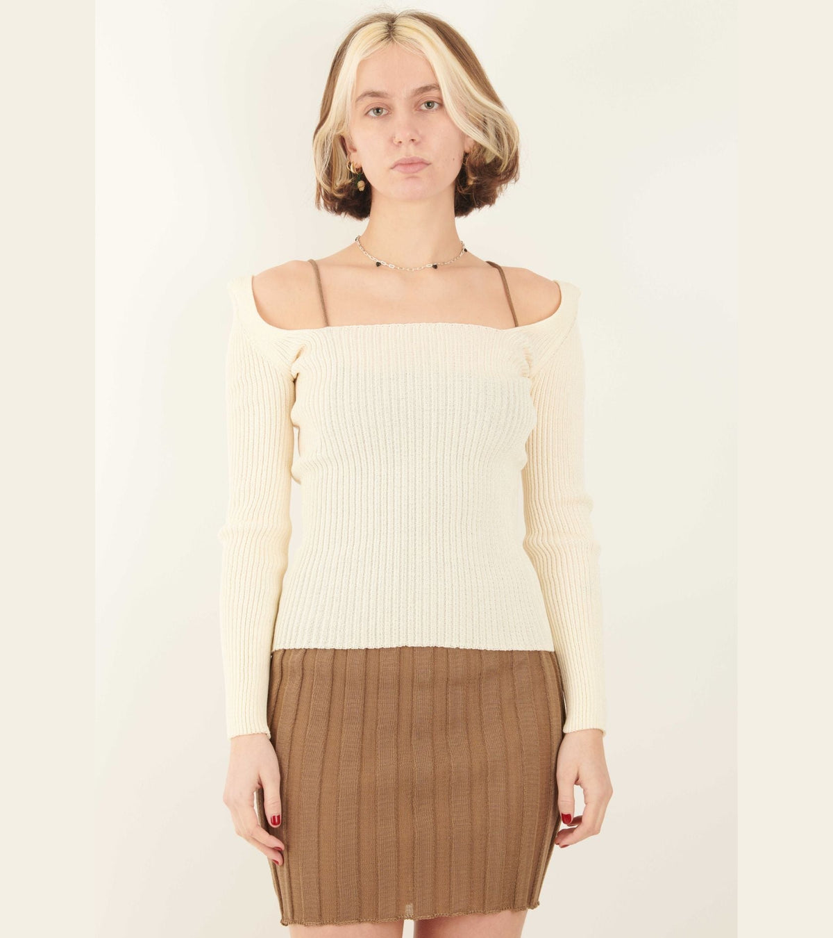 Katrine Mini Dress Tan