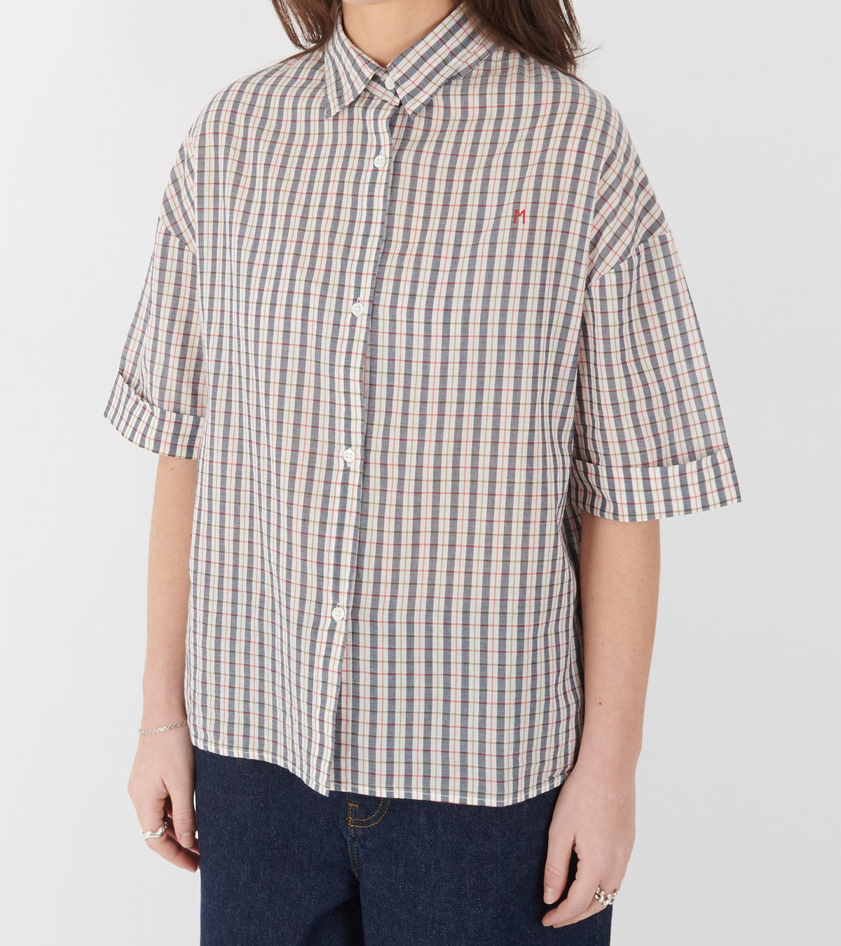 Edith Shirt No. 776 Merle Navy Blue