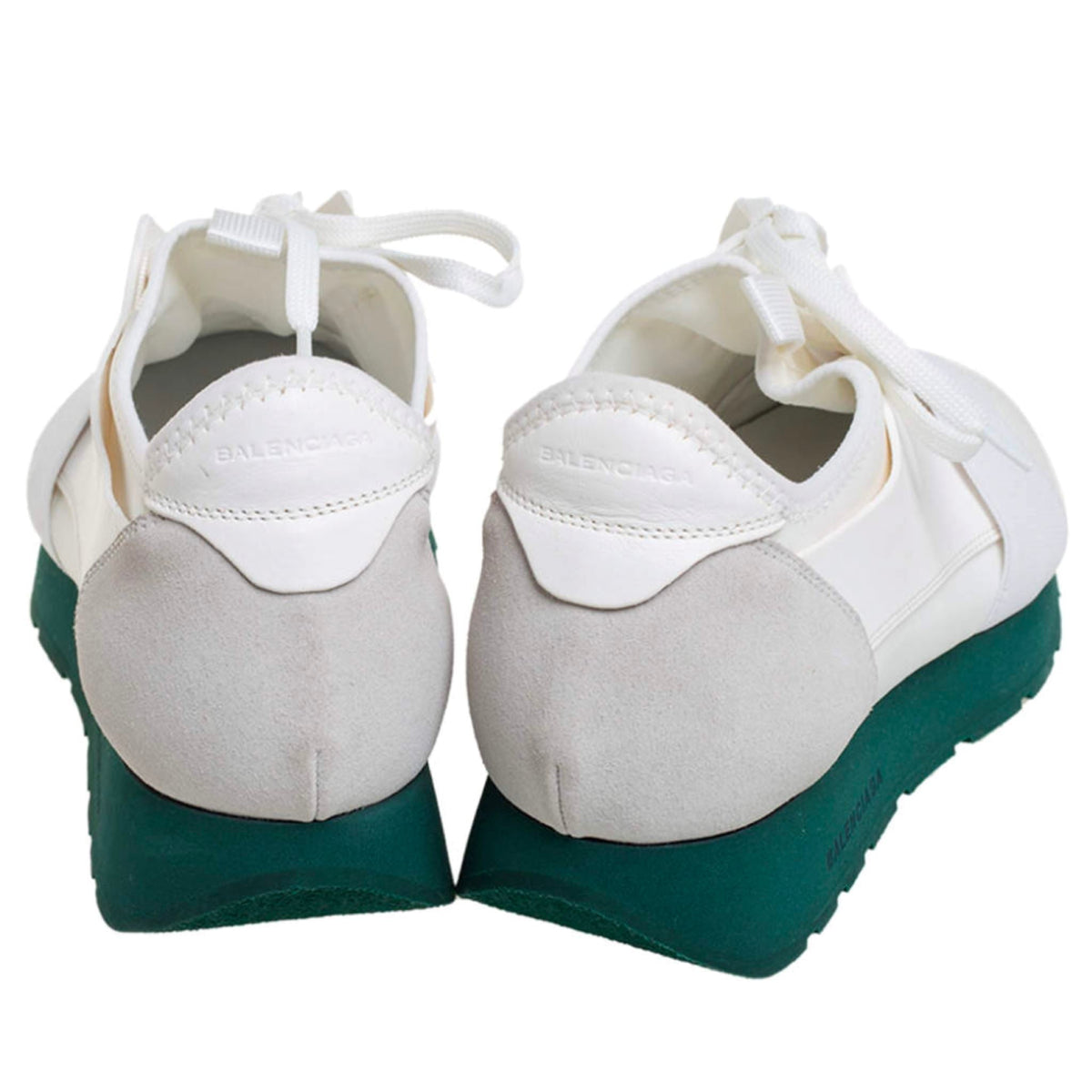 Womens Balenciaga White Race Runner