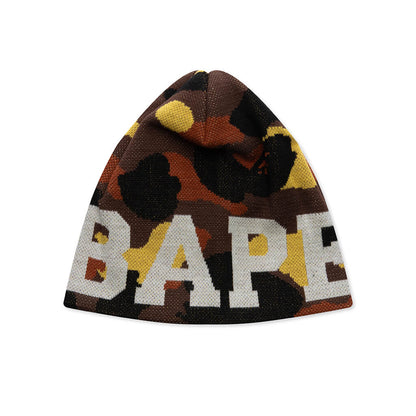 1st Camo Knit Beanie - Orange