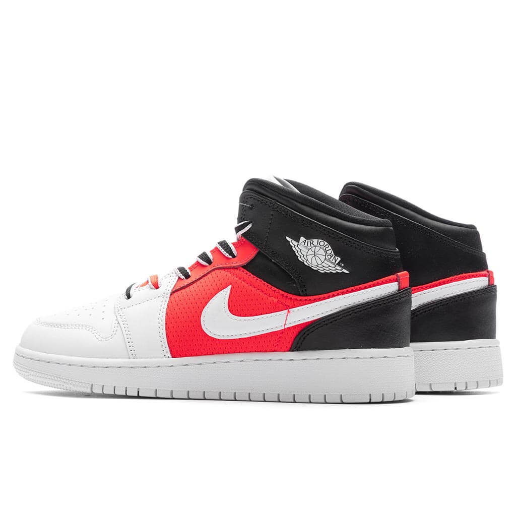 Jordan 1 Mid SE (GS) - Black/White/Infrared