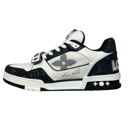 LOUIS VUITTON TRAINER MONOGRAM DENIM BLACK