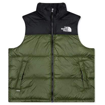 1996 Retro Nuptse Vest - Woodland Green