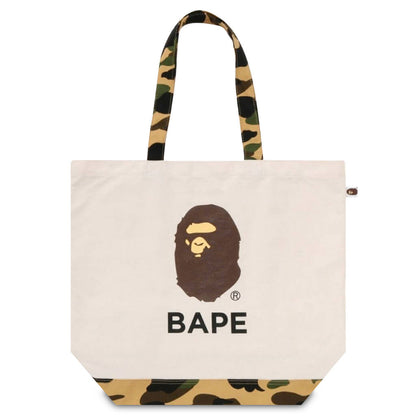 1st Camo Ape Head Tote Bag - Ivory