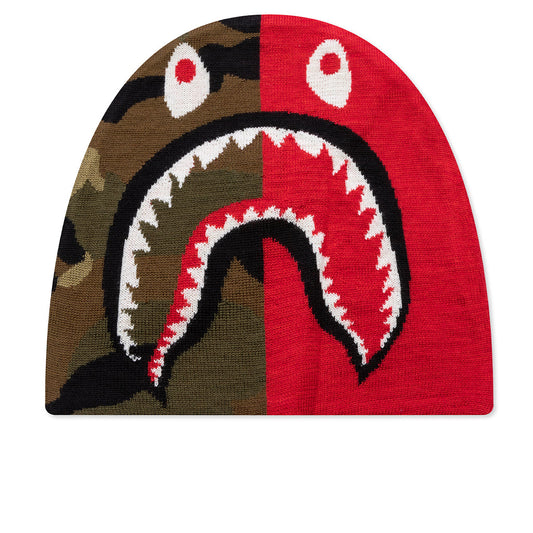 1st Shark Knit Cap - Red