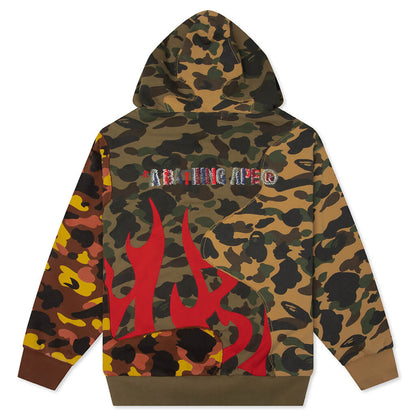 1st Camo Upcycled Relaxed Fit Full Zip Hoodie - Multi