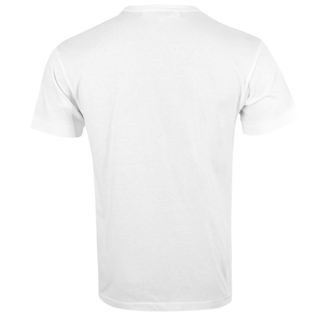 COMME DES GARÇONS PLAY RED EMBLEM T-SHIRT WHITE