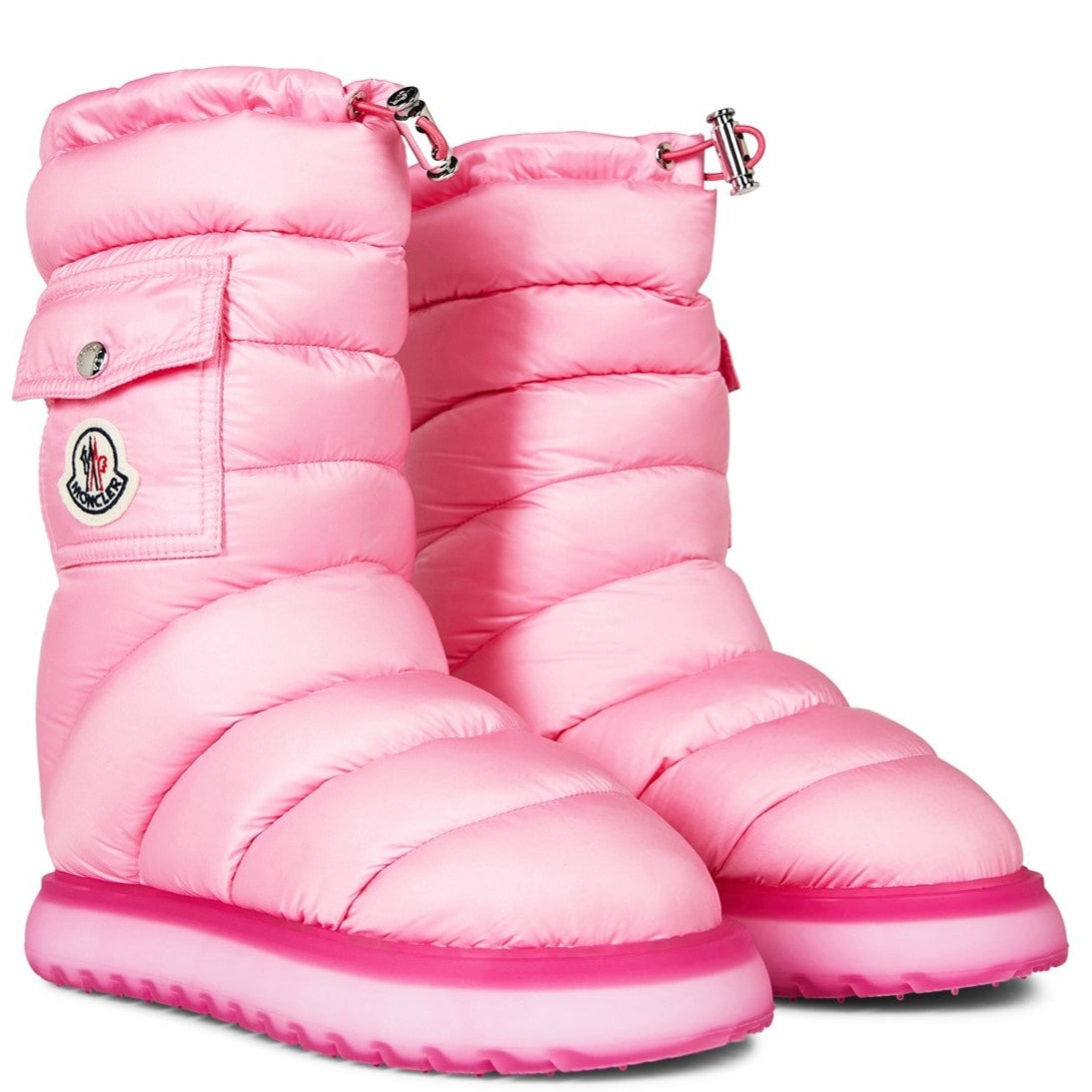 Moncler Gaia Pink Snow Boots