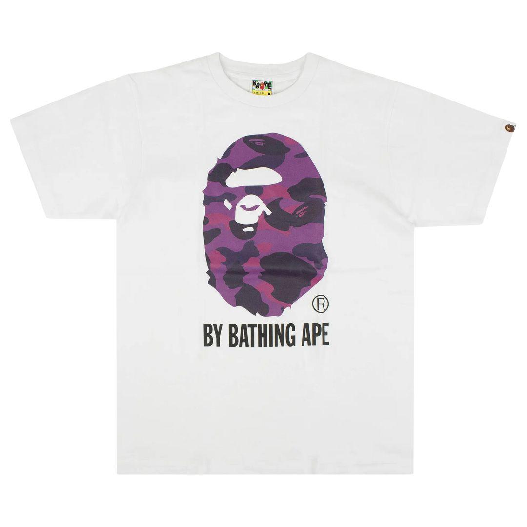 BAPE COLOR CAMO BY BATHING APE T-SHIRT WHITE/PURPLE