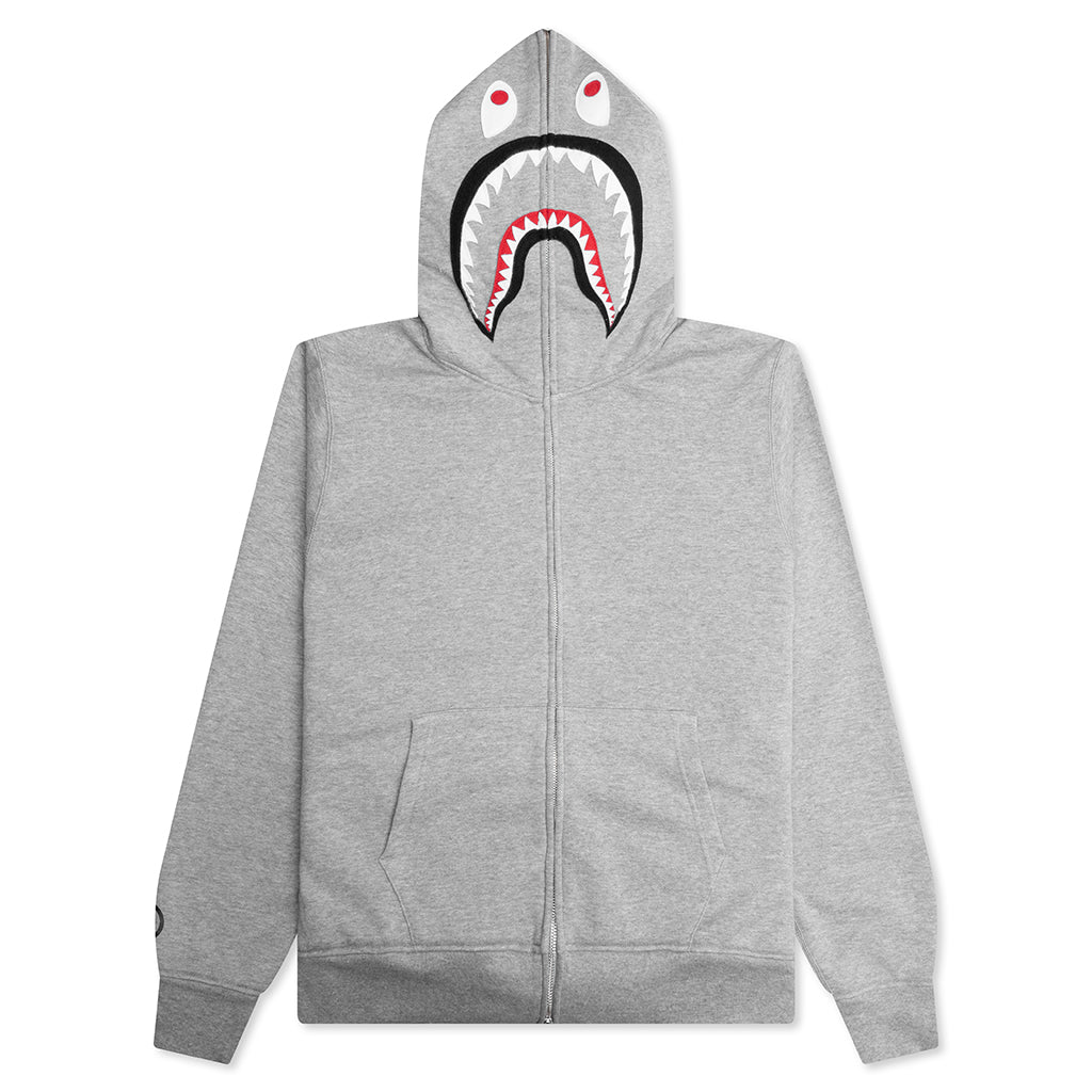2nd Shark Full Zip Hoodie - Gray