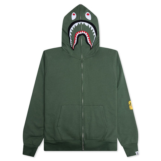 2nd Shark Full Zip Hoodie - Green