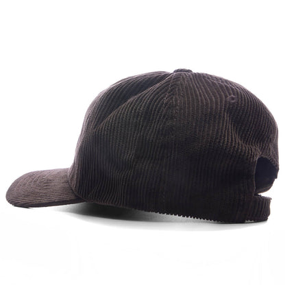 6 Panel Corduroy Cap - Brown