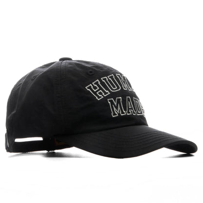 6 Panel Nylon Cap - Black