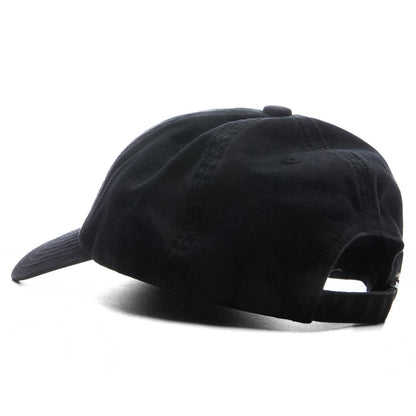6 Panel Twill Cap #21 - Black