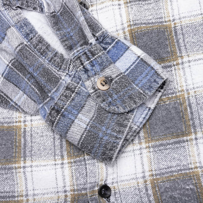 7 Cuts Wide Flannel Shirt - Assorted