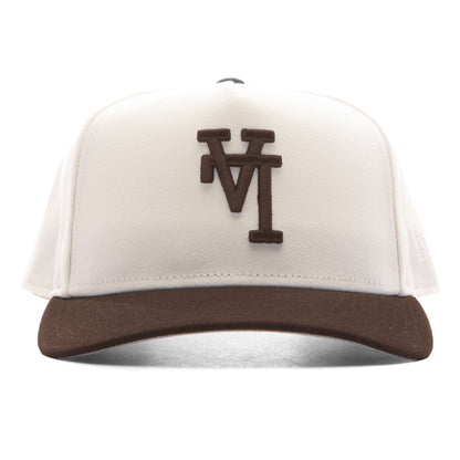 9FIFTY A-Frame Snapback Upside Down Los Angeles Dodgers - Chrome/Walnut