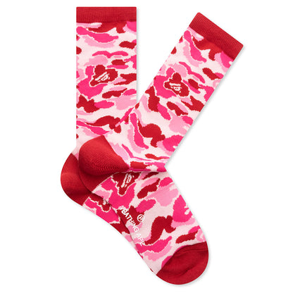 Abc Camo Jacquard Socks - Pink