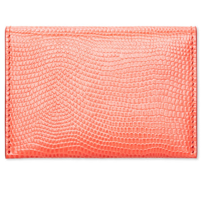 Leather Card Case - Bright Red