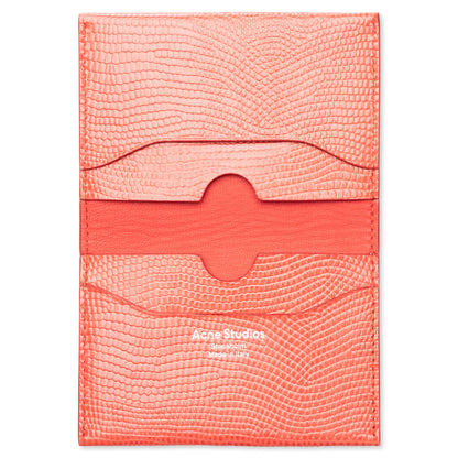 Leather Card Case - Bright Red