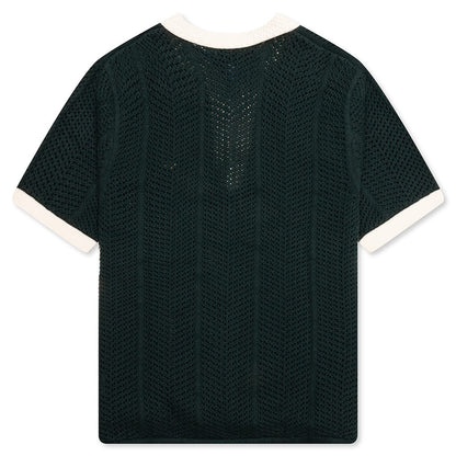 adidas Originals x CLOT Knit Polo by Edison Chen - Green Night