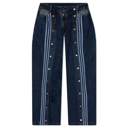 adidas Originals x Ivy Park Denim Snap Pants - Dark Denim