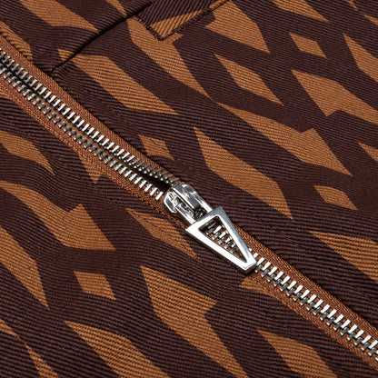 adidas Originals x Ivy Park Crop Monogram Jacket - Wild Brown/Night Red