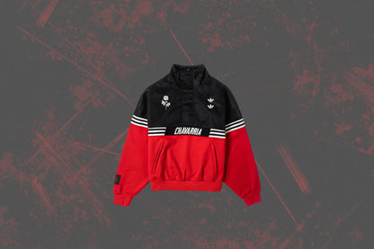 adidas Originals x Willy Chavarria Half Zip - Black/Red