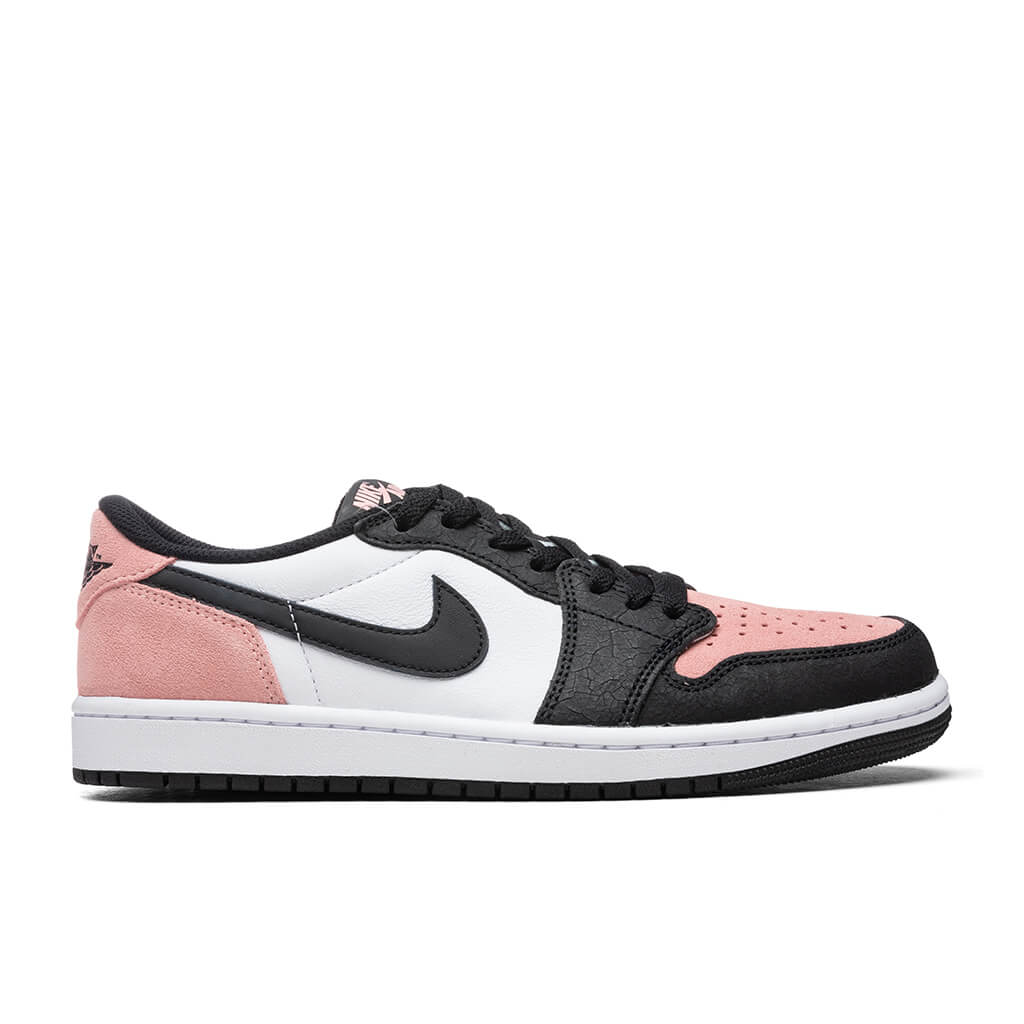 Air Jordan 1 Low OG (GS) - Black/Bleached Coral/White