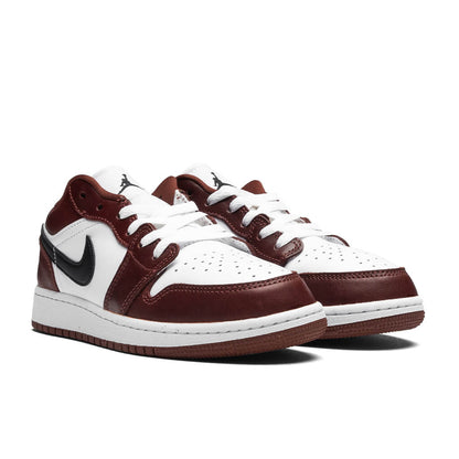 Air Jordan 1 Low SE (GS) - White/Black/Dark Pony