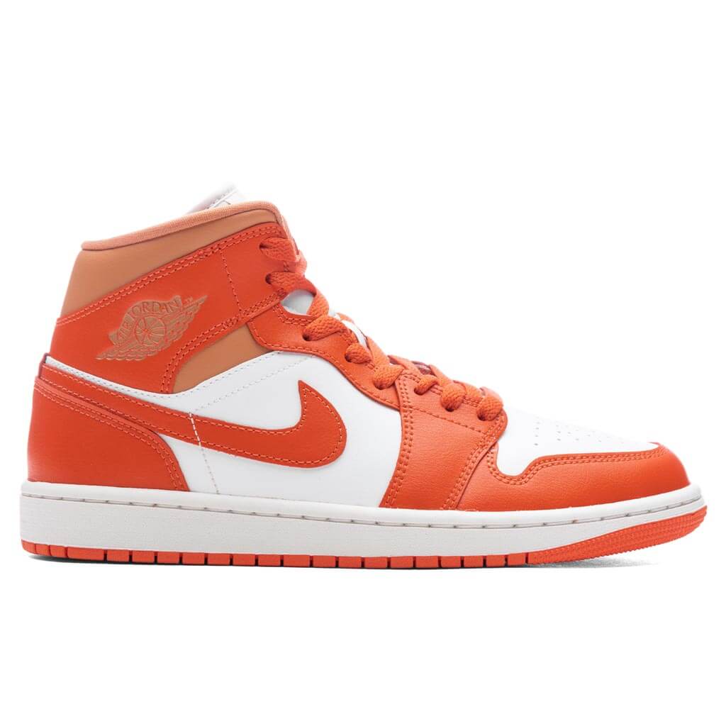 Women's Air Jordan 1 Mid - Summit White/Cosmic Clay/Amber Brown