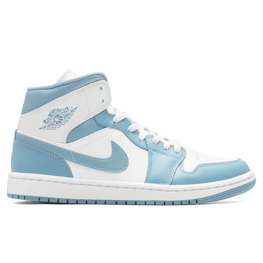 Women's Air Jordan 1 Mid 'UNC' - Sail/Worn Blue