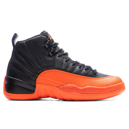 Women's Air Jordan 12 Retro - Black/Brilliant Orange/White