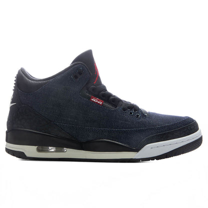 Air Jordan 3 x Levi's 'Rigid Denim' - Denim/Black/Sail/Indigo/Gym Red