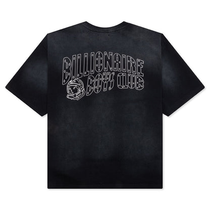 BB Faded Helmet S/S Crop Fit Knit - Black