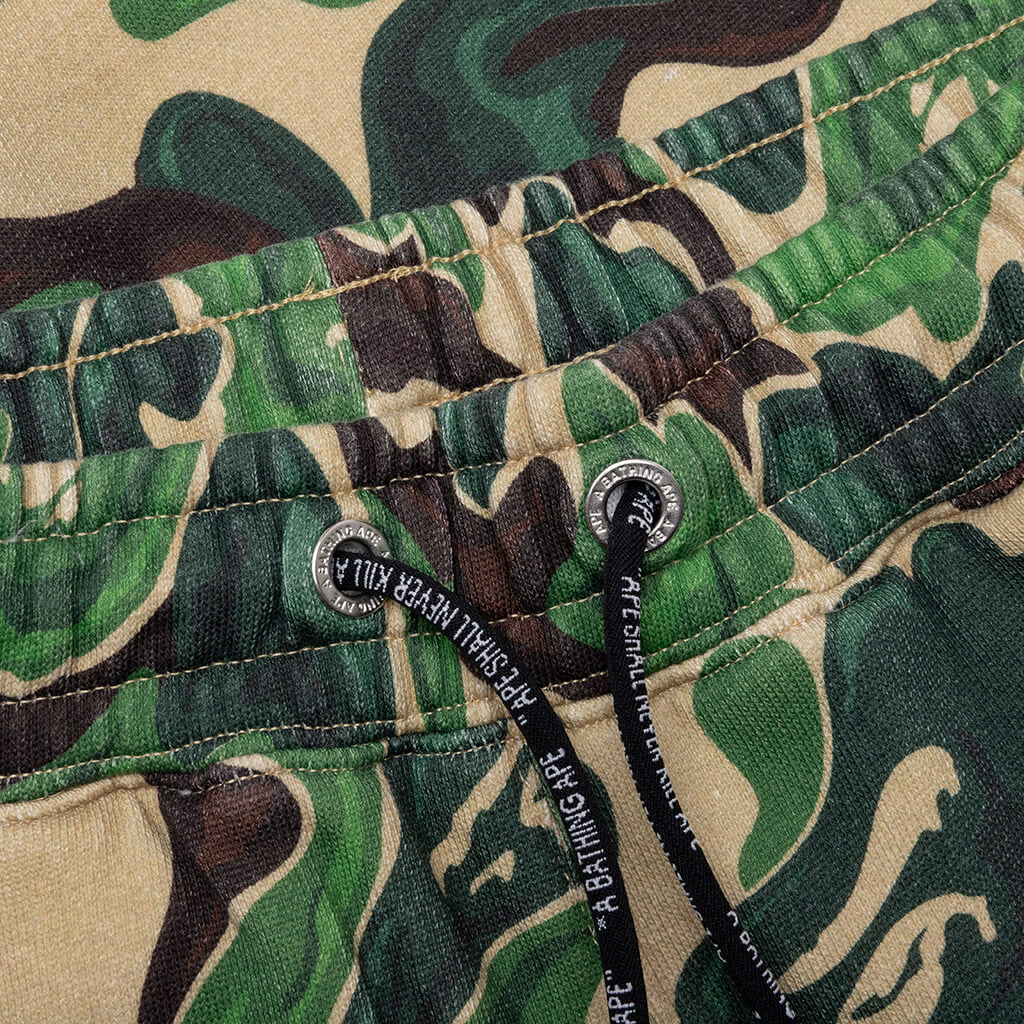 Bape Art Camo Sweat Shorts - Green
