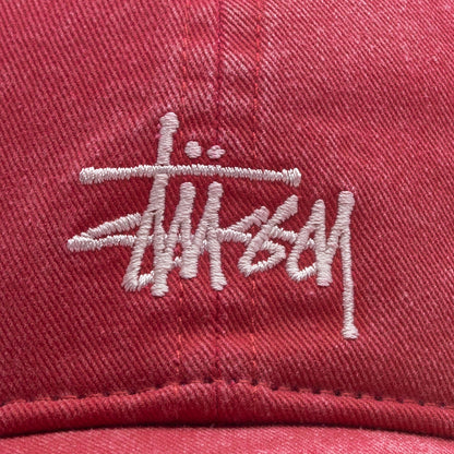 Basic Washed Low Pro Cap - Deep Rouge