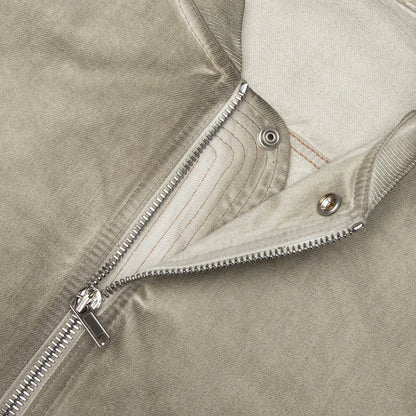 Bauhaus Flight Denim Bomber Jacket - Sand