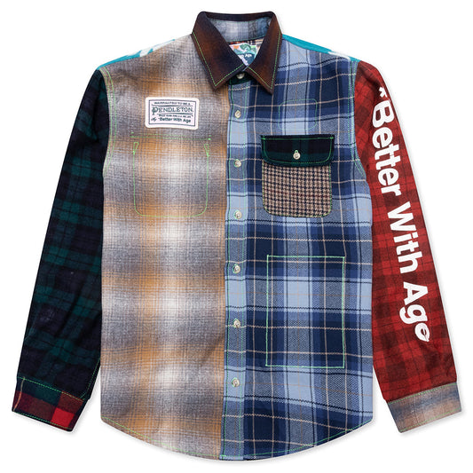 *Better with Age x Pendleton Whitney Reversible Flannel Overshirt - Multi