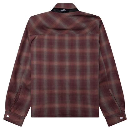 Bonded Reversible Check Shirt - Nero